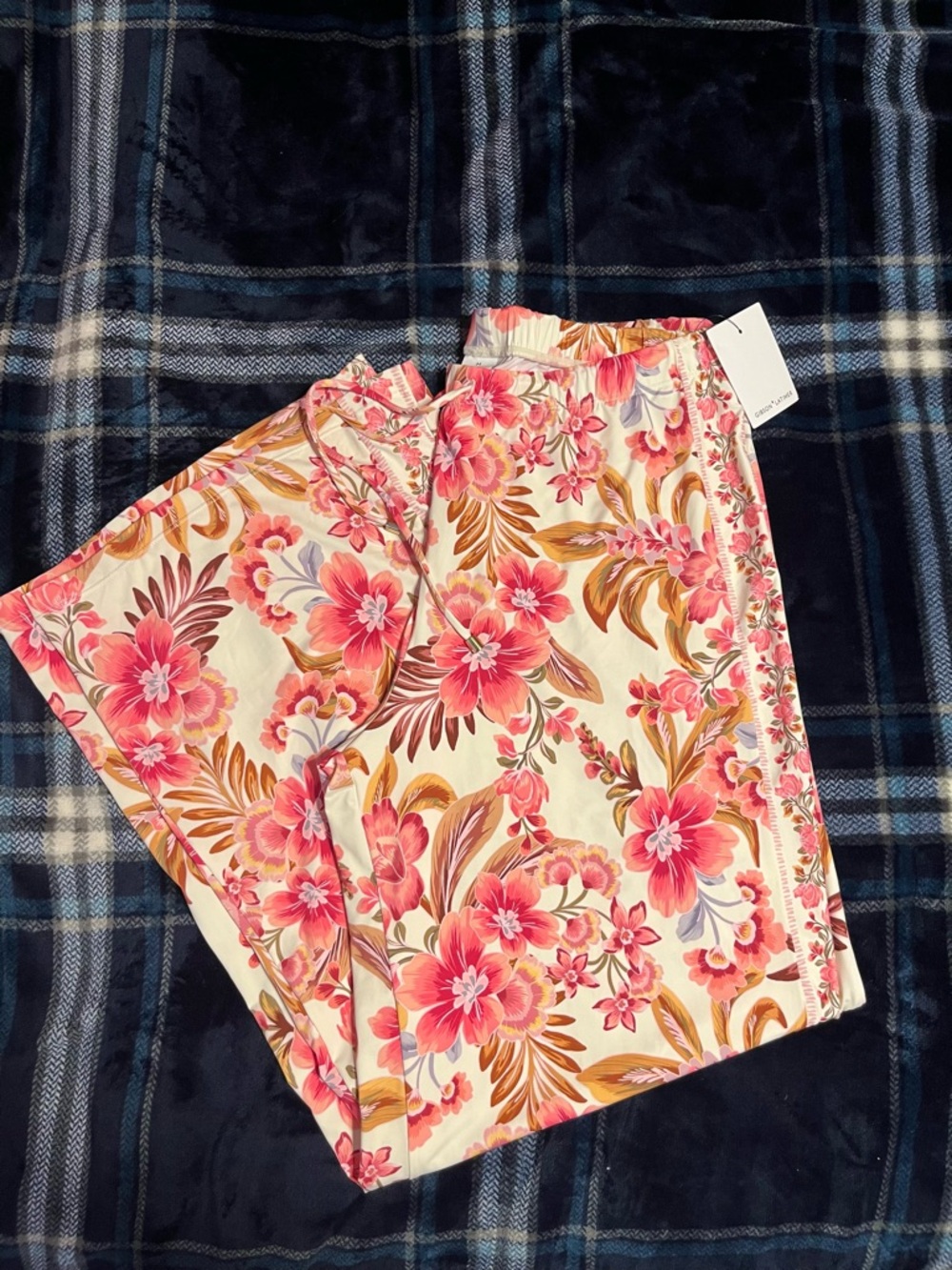 Gibson latimer Pink Floral beach pants